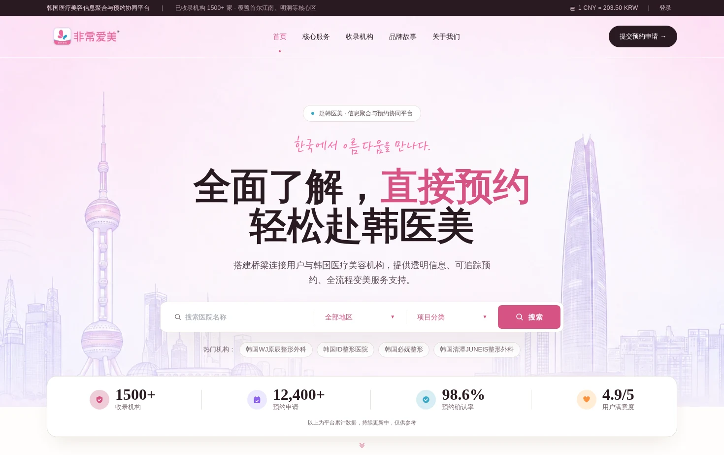 非常爱美网 页面快照